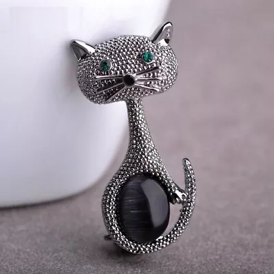 $8.09 • Buy Vintage Cat Brooch Corsage Antique Animal Brooches For Women Kids Pins Jewelry