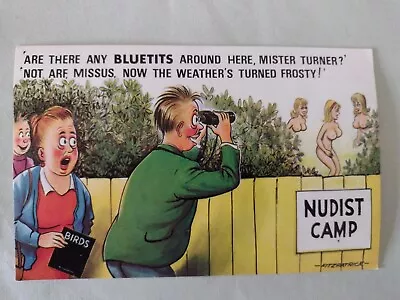 Saucy Bamforth Comic Postcard  Fitzpatrick   Comic  Series No 37  Nudist Camp • £2