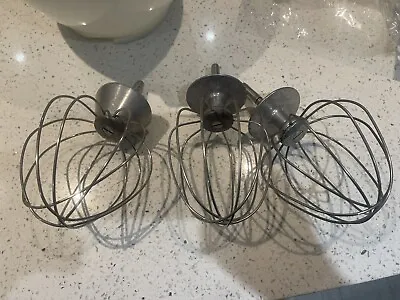 3 X VINTAGE KENWOOD CHEF FOOD MIXER BALLOON Whisk • £20