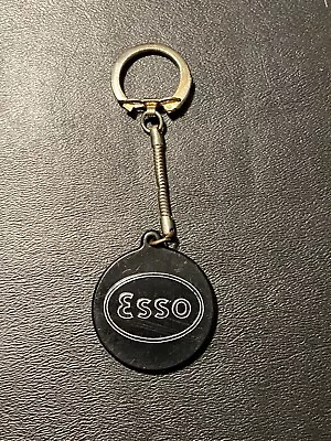 ESSO Collectible Vintage ENCO Happy Motoring Houston TX. Advertising Keychain • $5.95