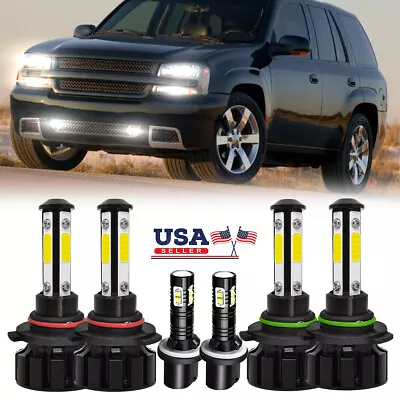 For Chevy Trailblazer 2002-2009 6x 6000K LED Headlights 880 Fog Bulbs Combo Kit • $35.76