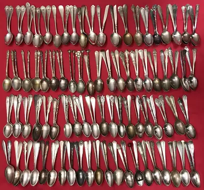 150 Antique To Vintage Silverplated DEMITASSE DEMI COFFEE SPOONS 4 -5  No Mono • $198.50