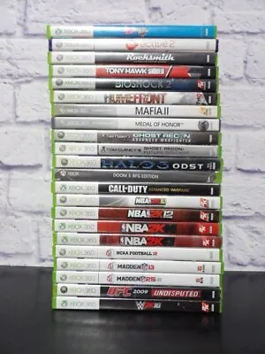 Xbox 360 Games With Cases Your Pick • $9