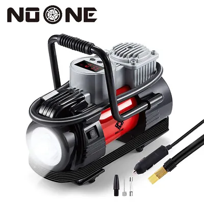 NOONE LED Digital Tire Inflator 180W 120PSI Portable Air Compressor Pump Car • $39.99