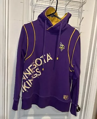 Minnesota Vikings Sweater Womens XL Purple Yellow Hoodie Sweatshirt Football • $10