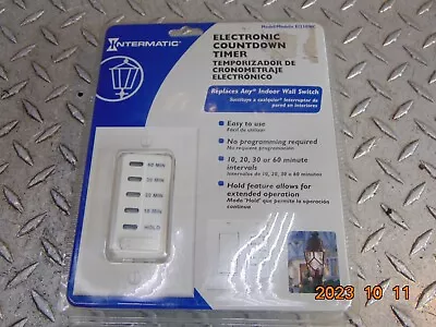 Intermatic EI210WC Electronic Countdown Timer 10/20/30/60 Minute Intervals • $17.50