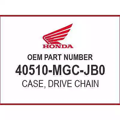 Honda CASE DRIVE CHAIN 40510-MGC-JB0 OEM NEW • $135.52