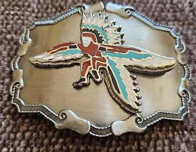 New Men Buckle Silver Colored Native Warrior Dance Indian Western Fashion • $9.99