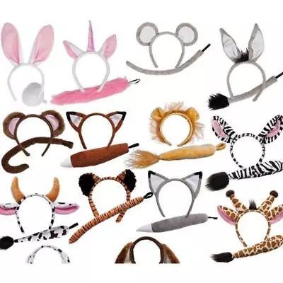 Wicked Costumes Animal Ears & Tail Child Fancy Dress • £8.99