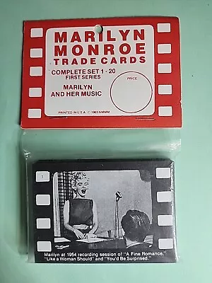 1963 Marilyn Monroe Trading Cards Complete Set 1-20 Factory Sealed • $75