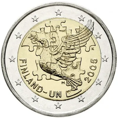 2 Euro Finland 2005 * Finland's Membership Of UN * Unc • $8.39