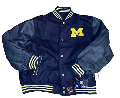 G- III Michigan Wolverines Jacket Reversible New Youth XXL /adult Small *FLAWS* • $31.45