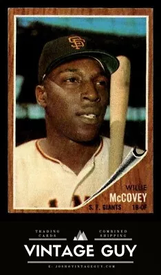1962 Topps #544 Willie McCovey Vintage San Francisco Giants Baseball Card • $23.50