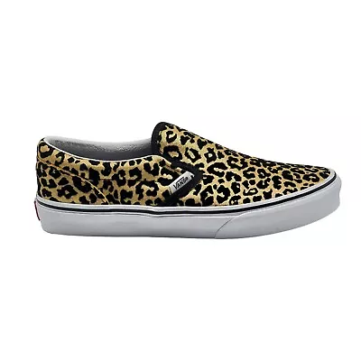 Vans Juniors Classic Slip-On Flocked Leopard Shoes Size 6.5 • $33.99