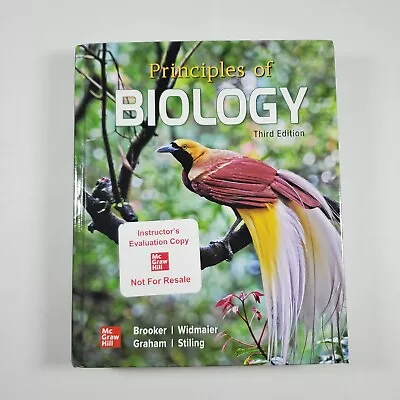 Principles Of Biology 3rd Edition Hardcover 2021 McGraw Hill • $49.96