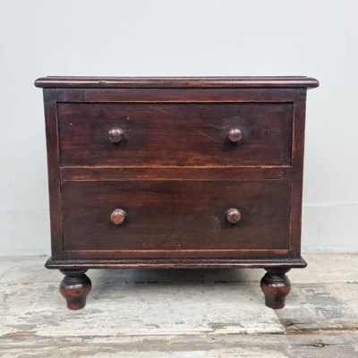 £160 • Buy 19th Century Antique Chest Of Drawers | Collectors Chest | Jewellery Box