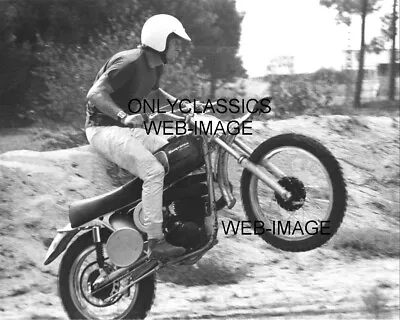 Steve Mcqueen Husqvarna Dirt Bike Racing Motorcycle 8x10 Photo  On Any Sunday  • $14.41