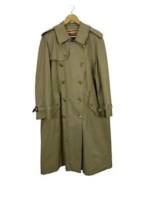 Vintage Burberrys Nova Check Inside Trench Coat / Long Jacket • $358.75