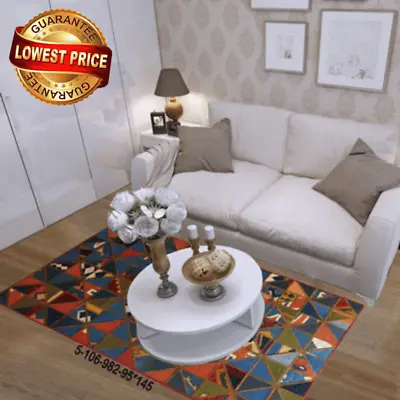 Modern Handmade Floor Rugs Patchwork Kilim Rugs Wool Carpet Natural Rugs5-106 • $145