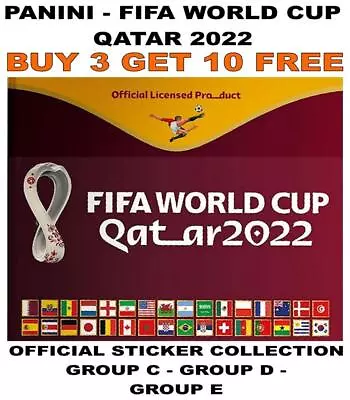 Panini Qatar 2022 Fifa World Cup Stickers Collection - Group C/ Group D/ Group E • £1.95