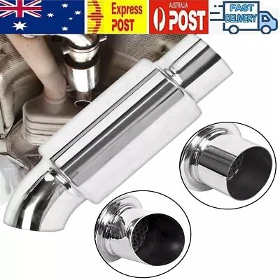 2.5'' Inlet/Outlet Car Muffler Exhaust Pipe Tip Sound Resonator Stainless AU • $35.62