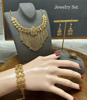 Gold Jewelry Set For Women Middle East Jewelry African Jewelry Muslim Jewelry • $72.76
