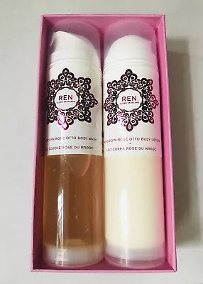 £32.50 • Buy REN Moroccan Rose Otto Body Wash And Body Lotion Set *BNIB*