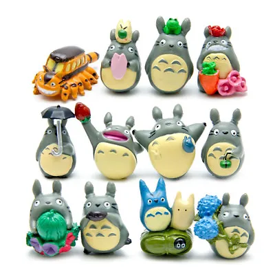 12Pcs Mini My Neighbour Totoro Studio Ghibli Cat Bus Doll Children's Toy Anime • $13.88
