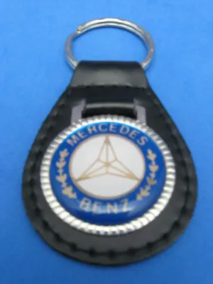 Mercedes Leather Auto Keychain Key Chain Ring Fob New #268 • $17.98