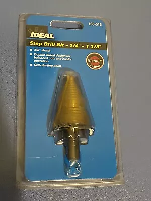 IDEAL 35-515 1/4-Inch To 1-1/8-Inch Step Drill • $30