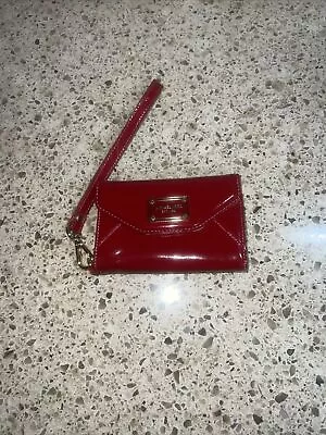 Michael Kors L3642 Women's Wallet Case Red Patent Leather Wristlet IPhone 4 • $24.99