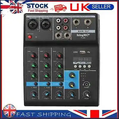 £29.03 • Buy Wireless 4-channel Audio Mixer Bluetooth-compatible USB Sound Mixing (US)