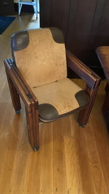 $160 • Buy Mid-Century Modern 1970s Post & Rail 4 Dining Chairs Excellent Condition