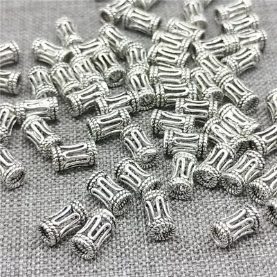 20pcs Of 925 Sterling Silver Small Tube Tubular Beads Spacers For Bracelet • $13.60