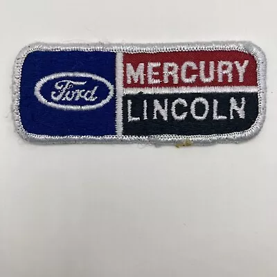 Vintage Ford Mercury Lincoln Patch Vintage Advertising Uniform Patch Small • $7.99