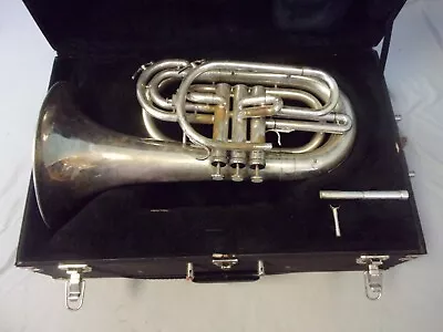 DYNASTY By DEG SILVER MARCHING BARITONE HORN + DYNASTY CASE • $199.99