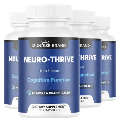 Neuro-Thrive Supports Cognitive Function Memory & Brain Health 4pck 240cps • $71.95