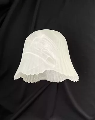 Beta Art Deco White Clip On Replacement Glass Lamp Shade Ceiling Wall Light • £12.95