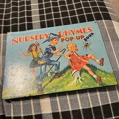 Vintage Nursery Rhymes Pop Up Book Dean & Son Nursery Rhyme 1969 • $5.47