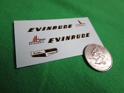 1955 K&O Evinrude Big Twin 25 Toy Outboard Model Boat Motor Reproduction Decals • $24.99