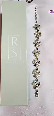 Ross Simons Pearl & Multi Gemstone 7.25  To 9  Bracelet • $30