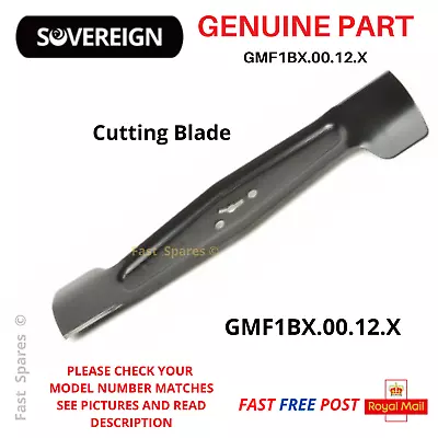 SOVEREIGN CLMF2432M 32cm Lawnmower GENUINE Metal Blade  FAST POST • £17.95