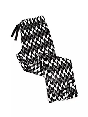 Vera Bradley Imperial Chevron Fleece Pajama Pants Small 4-6 Black Soft NEW TAGS • $35