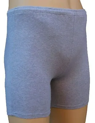 CHEX Cotton Lycra HP Mens Soft Compression Fitness Exercise Running Shorts Grey • £6.50