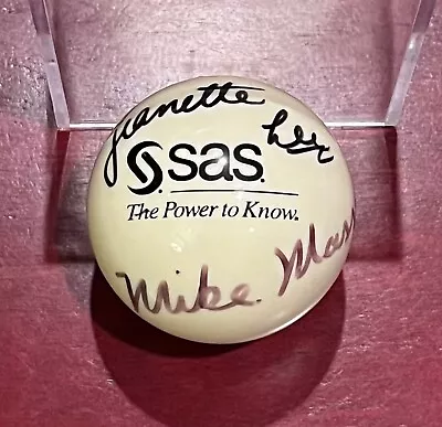 Jeanette Lee & Mike Massey SIGNED Billiard Pool CUE BALL • $249.99