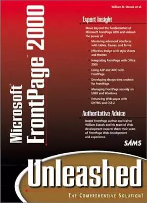 Microsoft FrontPage 2000 Unleashed W. CD-ROM By William B. Stan • $24.69