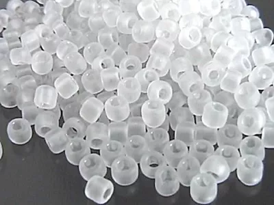 MATSUNO 6/0 Japanese Glass Seed Beads Clear Flip Top Storage Box Container 004M • $2.99