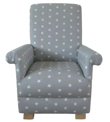 £114.85 • Buy Grey White Stars Fabric Child's Chair Kid's Armchair Bedroom Nursery Lounge New