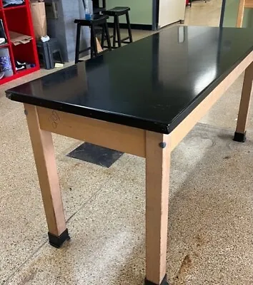 SCIENCE LAB TABLES (x3) WITH PHENOLIC RESIN TOPS • $325