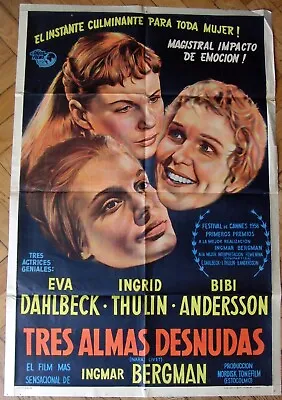 BRINK OF LIFE (Nära Livet) 1958 1SH MOVIE Poster ARGENTINA Ingmar Bergman CANNES • $49.99